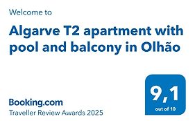 Algarve T2 Apartment With Pool And Balcony In Olhao